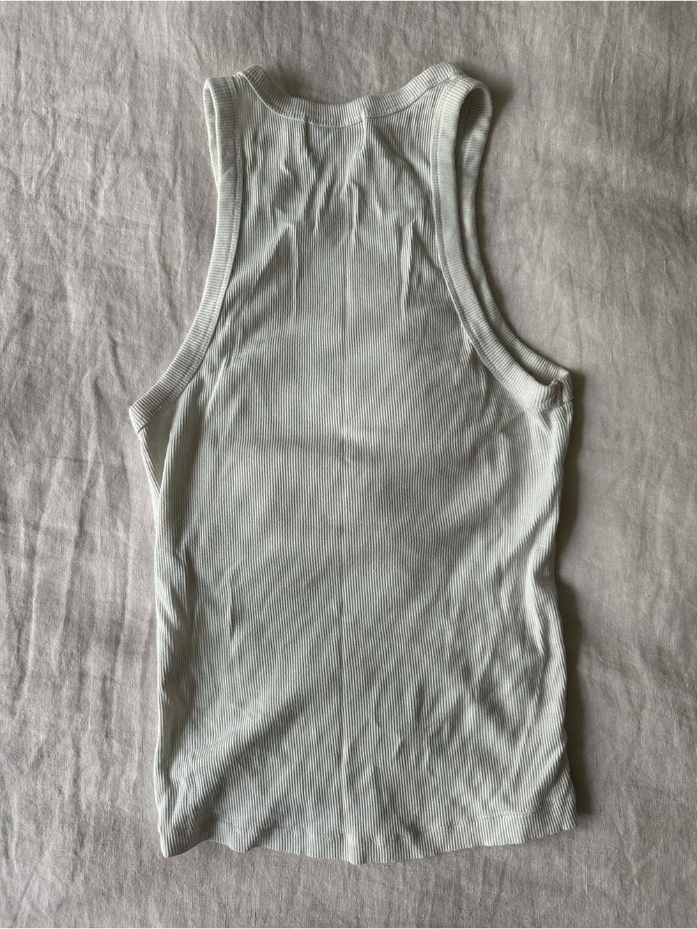 DISSH White Ribbed Racerback Tank Top - Picture 5 of 5
